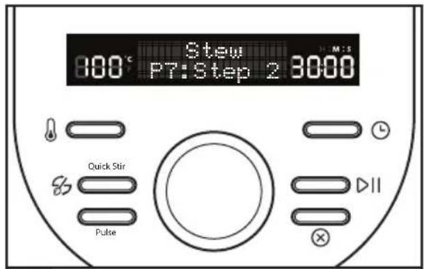 Stew 100°C P7:Step 2 3000 Quick Stir Pulse M·s DII