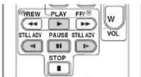 REW PLAY FF STILL ADV PAUSE STILL ADV STOP W VOL