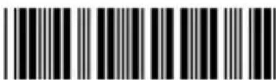 Black and white barcode image with vertical lines above and below the bars
