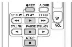 ●REC A.DUB REW PLAY FF/( STILL ADV PAUSE STILL ADV II STOP W VOL