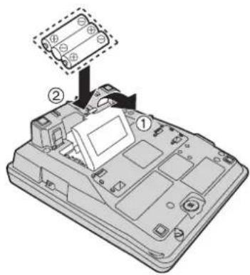 PANASONIC KX-TS2565UA - Замена батарей - 1