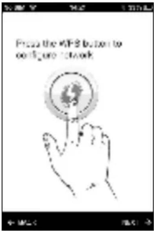 From the WiFi button to configure network
