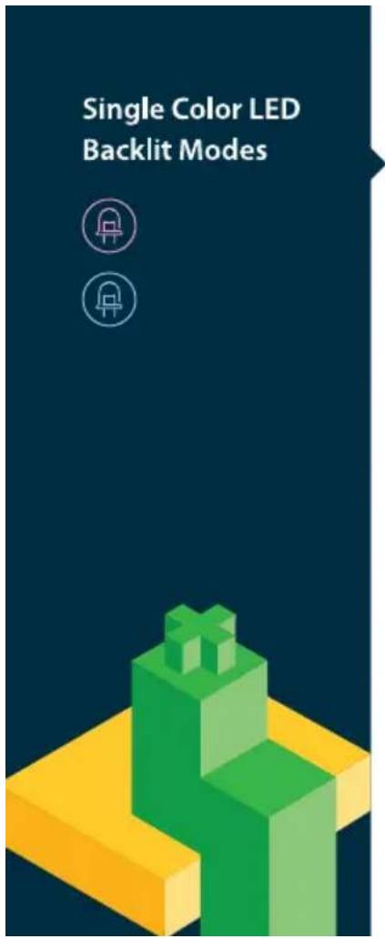 Ducky One Rainbow - Single Color LED Backlit Modes - 2