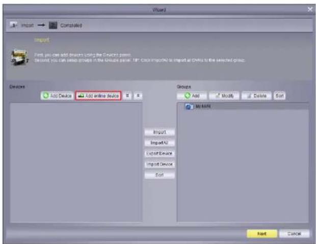 Import Completed Import First, you can add devices using the Calendar panel. Second, you can swap groups in the Calendar panel. If this is important to import at Email to the selected group. Devices Add Device Add online device Groups Add Modify Delete Sort Import Import Add Export Device Import Device Sort My ARM Next Cancel