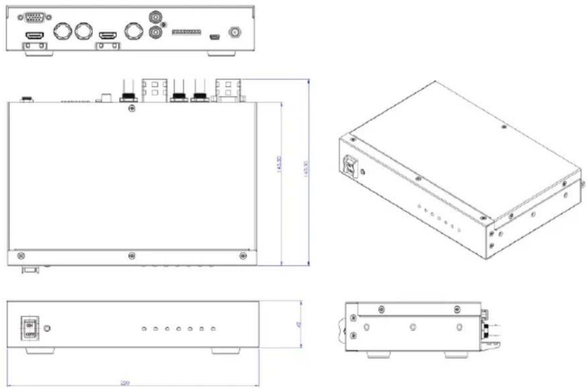 DataVideo DAC-45 - Dimensions - 1