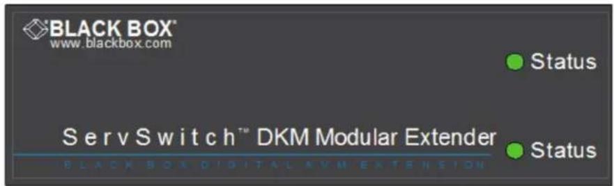 BLACK BOX® www.blackbox.com ServSwitch™ DKM Modular Extender Status Status BLACK BOX DIGITAL AVM EXTENSION