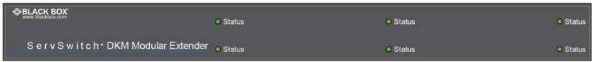 BLACK BOX www困難box.com ServSwitch·DKM Modular Extender Status Status Status Status