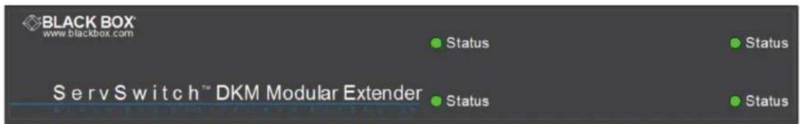 BLACK BOX® www.blackbox.com Serv Switch™ DKM Modular Extender Status Status Status