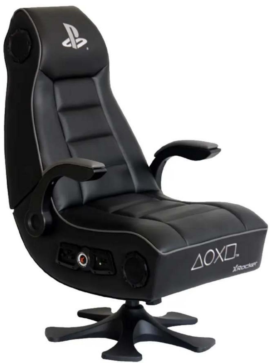 Black Xbox 1 VR cream hockey chair with visible brand logos (no text-heavy elements)