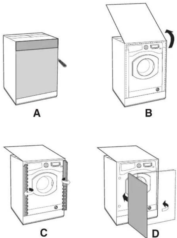 HOTPOINT BWMD 742 (EU) - Инструкции по монтажу - 1