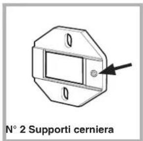 N° 2 Supporti cerniera