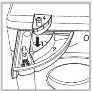 HOTPOINT BWMD 742 (EU) - Cassetto dei detersivi - 1