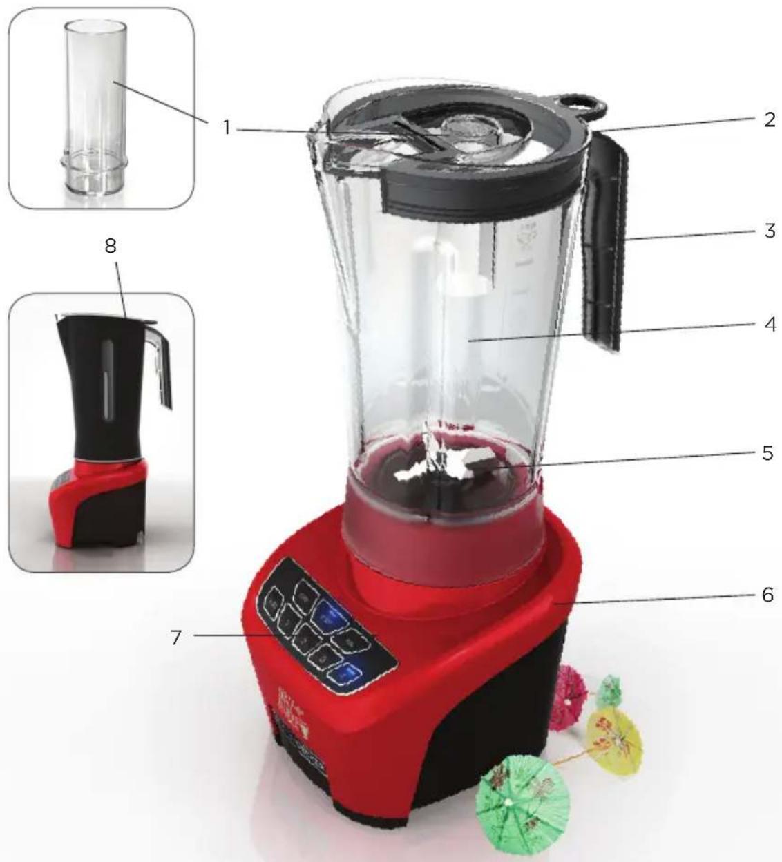 BLACK & DECKER BL4001R - CONOZCA SU MÁQUINA PARA PREPARAR BEBIDAS PARTY BLENDER - 1