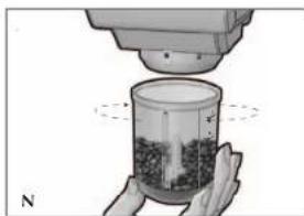 BLACK & DECKER Spacemaker CG700 - GRINDING COFFEE BEANS - 2