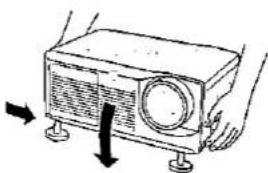 SHARP XG-3785E - Adjusting the Height of the Picture - 5