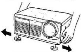 SHARP XG-3785E - Adjusting the Height of the Picture - 3