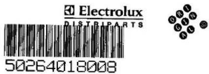 Electrolux DISTRIPARTS 50264018008