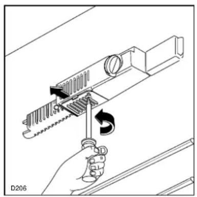 Tricity Bendix BL603W - Changing the light bulb - 1
