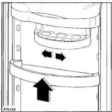 Tricity Bendix BL493W - Positioning the door shelves - 1