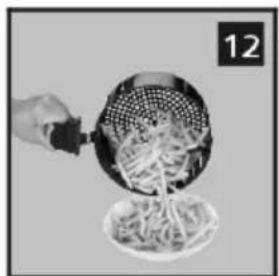 Hand pouring sauce into a bowl of noodles (no text or symbols visible)