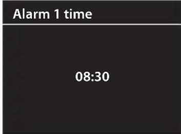 Alarm 1 time 08:30