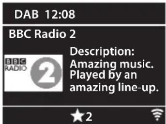 DAB 12:08 BBC Radio 2 BBC RADIO 2 Description: Amazing music. Played by an amazing line-up. ★2