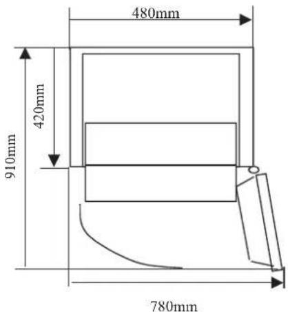 480mm 420mm 910mm 780mm