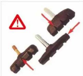 Raleigh Circa - Check brake pads V-style brakes - 2