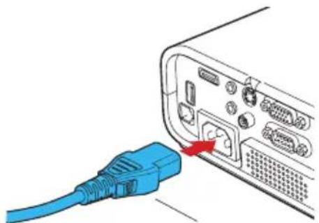 RICOH PJ WX3241N - ■ Connect the power cord - 1