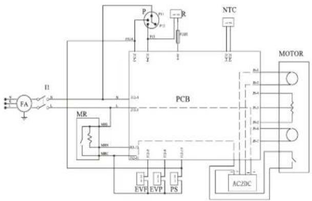 BUSH WM-1470TVE - Electric Diagram - 1