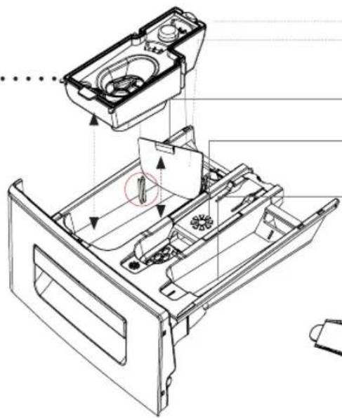 BUSH F841QS - Detergent drawer - 2