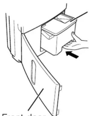 MITSUBISHI MJ-E16SX-A1 - Inserting the water tank correctly - 1