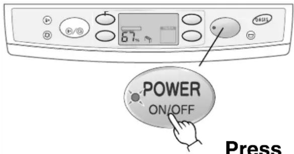 67% POWER ON/OFF Press