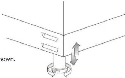 Logik LFTG50W16 - Adjusting the Feet - 2