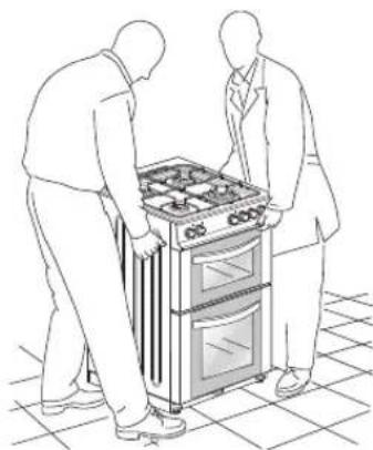 Logik LFTG50W16 - Moving the Cooker - 2