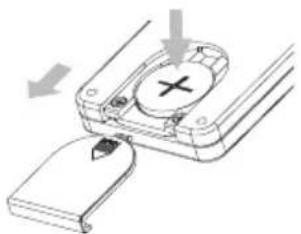 Logik LCDCRDB10 - Battery Installation for the Remote Control - 1