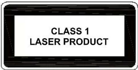 CLASS 1 LASER PRODUCT