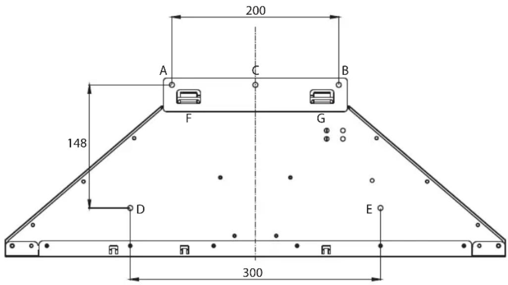 200 A C B F G 148 D E 300