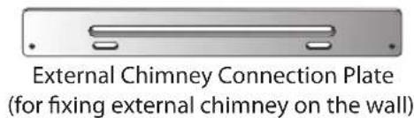 External Chimney Connection Plate (for fixing external chimney on the wall)