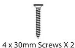 4 x 30mm Screws X 2