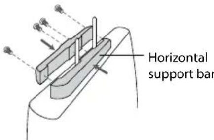 Horizontal support bar