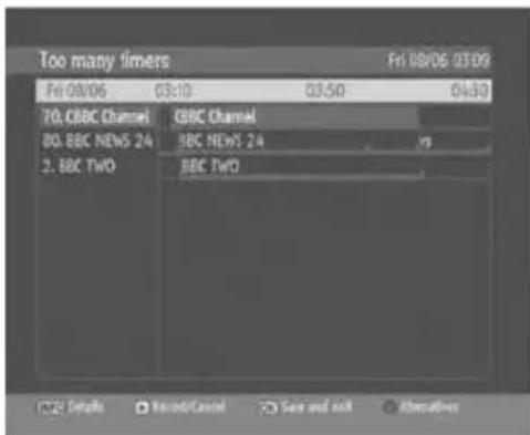 Too many timers Fri 08/06 03:09 Fri 08/06 03:10 03:50 04:30 70. CBC Channel CBC Channel 80. BBC NEWS 24 BBC NEWS 24 2. BBC TWO BBC TWO NEW Details RecordedCancel Save and add Alternatives