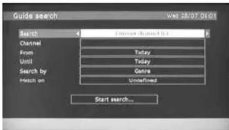 Guide search Wed 28/07 01:01 Search Current Search by a Channel From Today Until Today Search by Genre Match on Undefined Start search...