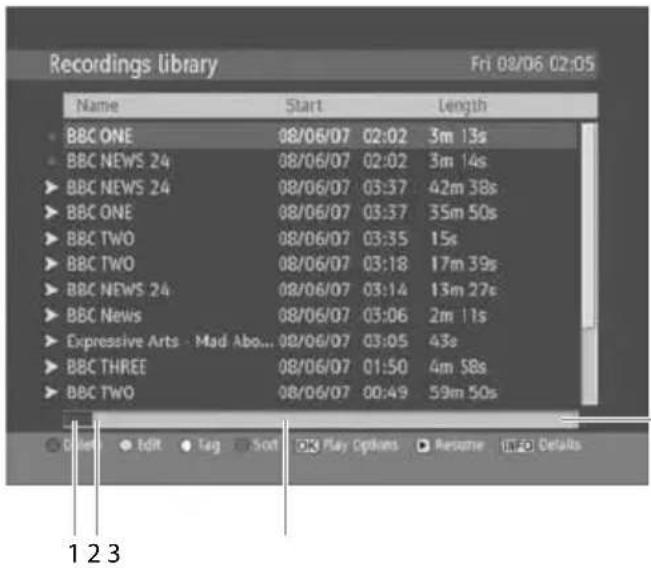 Recordings library Fri 08/06 02:05 Name Start Length BBC ONE 08/06/07 02:02 3m 13s BBC NEWS 24 08/06/07 02:02 3m 14s BBC NEWS 24 08/06/07 03:37 42m 38s BBC ONE 08/06/07 03:37 35m 50s BBC TWO 08/06/07 03:35 15s BBC TWO 08/06/07 03:18 17m 39s BBC NEWS 24 08/06/07 03:14 13m 27s BBC News 08/06/07 03:06 2m 11s Expressive Arts - Mad Abo... 08/06/07 03:05 43s BBC THREE 08/06/07 01:50 4m 58s BBC TWO 08/06/07 00:49 59m 50s