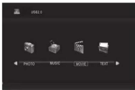 USB2.0 PHOTO MUSIC MOVIE TEXT