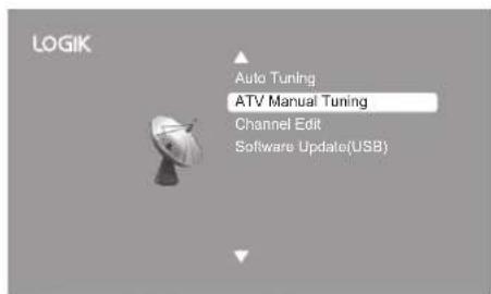 LOGIK Auto Tuning ATV Manual Tuning Channel Edit Software Update(USB)