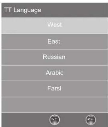 TT Language West East Russian Arabic Farsi EXIT EXIT