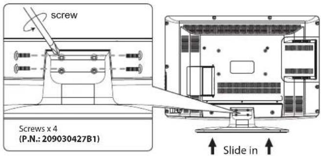 screw Screws x 4 (P.N.: 209030427B1) Slide in