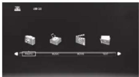 USB 2.0 RADIO MUSIC MOVE TEXT