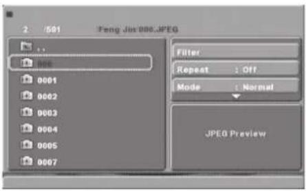 2 /501 Feng Jin/000.JPG ... 100 0001 0002 0003 0004 0005 0007 Filter Repeat : Off Mode : Normal JPEG Preview